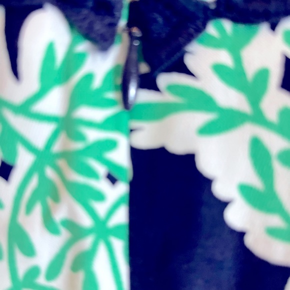 NWOT Crown & Ivy beautiful size 2 navy & green dress - Picture 6 of 9